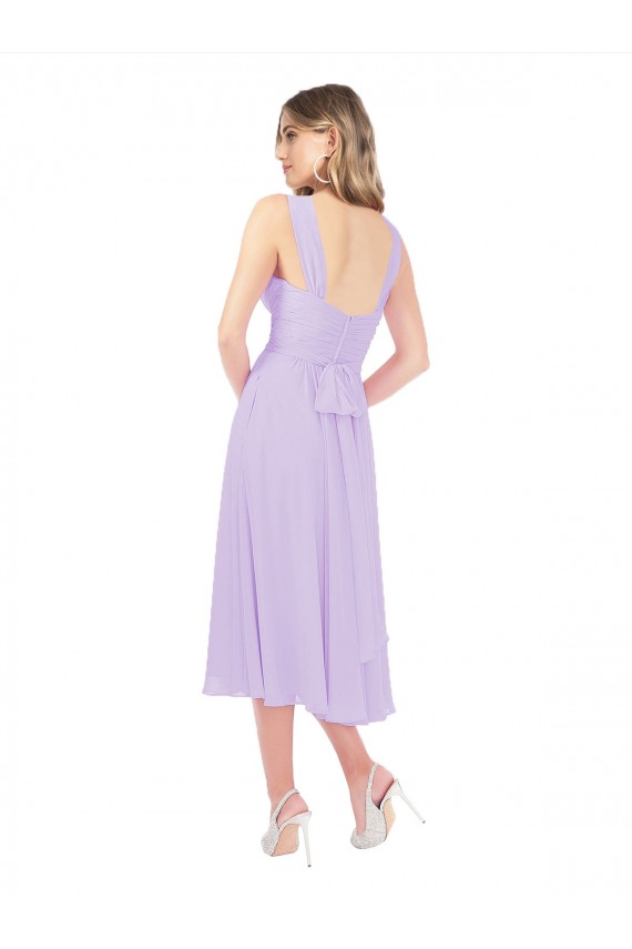 Sleeveless Lilac A-Line Sweetheart High Low Bridesmaid Dress Mississauga