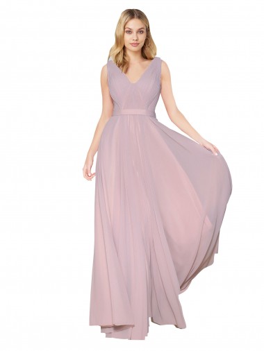 Sleeveless Primrose V-Back A-Line V-Neck Formal Evening Gown / Prom Dress / Bridesmaid Dress Mississauga