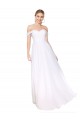 Sleeveless White A-Line Off the Shoulder Formal Evening Gown / Prom Dress / Bridesmaid Dress Mississauga