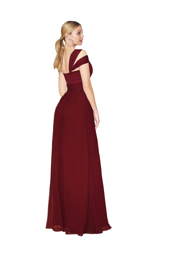 Sleeveless Burgundy A-Line Sweetheart Formal Evening Gown / Prom Dress / Bridesmaid Dress Mississauga