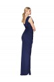 Sleeveless Dark Navy V-Back Mermaid V-Neck Formal Evening Gown / Prom Dress / Bridesmaid Dress Mississauga