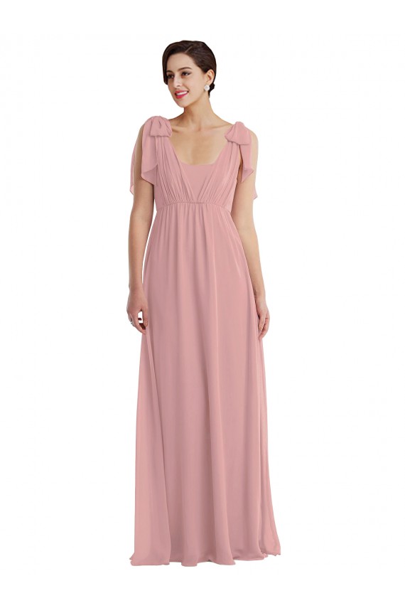 Sleeveless Dusty Pink A-Line Halter Neck Semi Formal Evening Dress / Bridesmaid Dress Mississauga