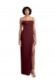 Sleeveless Burgundy Gold Open Back A-Line Spaghetti Straps Evening Dress / Bridesmaid Dress Mississauga