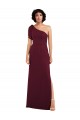 Sleeveless Burgundy A-Line One Shoulder Formal Evening Gown / Bridesmaid Dress Mississauga