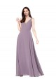 Sleeveless Dark Lavender Low Back Sheath V-Neck Formal Evening Gown / Bridesmaid Dress Mississauga