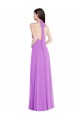 Sleeveless Violet Backless A-Line Halter Neck Formal Evening Gown / Bridesmaid Dress Mississauga
