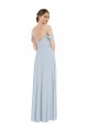 Flounce Sleeves Sea Glass A-Line Off the Shoulder Semi Formal Evening Dress / Bridesmaid Dress Mississauga