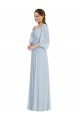 Puff Sleeves Sea Glass A-Line Off the Shoulder Formal Evening Gown / Bridesmaid Dress Mississauga
