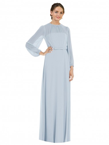 Puff Sleeves Sea Glass Keyhole Back A-Line Strapless Formal Evening Gown / Bridesmaid Dress Mississauga