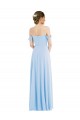 Sleeveless Light Sky Blue A-Line Off the Shoulder Formal Evening Gown / Bridesmaid Dress Mississauga