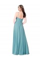 Sleeveless Turquoise A-Line V-Neck Bridesmaid Dress Mississauga