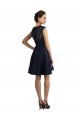 Sleeveless Dark Navy A-Line Lace V-Neck Bridesmaid Dress / Evening Dress Mississauga