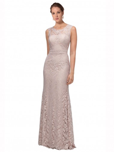 Sleeveless Mermaid Illusion Neck Prom Dress / Bridesmaid Dress Mississauga