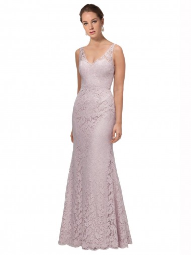 Sleeveless V-Back Mermaid V-Neck Formal Dress / Bridesmaid Dress Mississauga