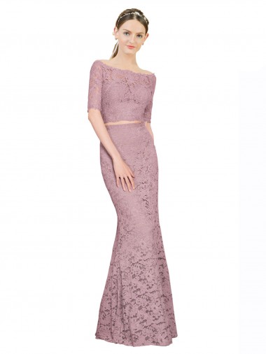 Short Sleeves Mermaid Off the Shoulder Prom Dress / Bridesmaid Dress Mississauga