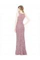 Sleeveless Mermaid Illusion Neck Prom Dress / Bridesmaid Dress Mississauga