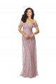 Sleeveless Criss Cross Back A-Line Off the Shoulder Bridesmaid Dress Mississauga