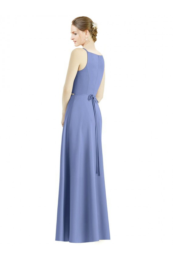 Sleeveless Periwinkle A-Line Spaghetti Straps Bridesmaid Dress Mississauga