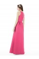Sleeveless Ruby Keyhole Back A-Line Jewel Neck Bridesmaid Dress Mississauga