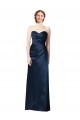 Sleeveless Dark Navy A-Line Sweetheart Bridesmaid Dress Mississauga