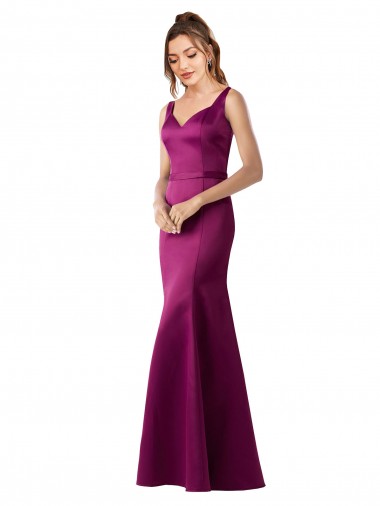 Sleeveless Merlot Open Back Sheath Bateau Neck Black Tie Evening Gown / Prom Dress / Bridesmaid Dress Mississauga