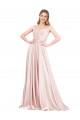Sleeveless Pink A-Line Off the Shoulder Formal Evening Gown / Prom Dress / Bridesmaid Dress Mississauga