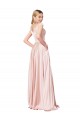 Sleeveless Pink A-Line Off the Shoulder Formal Evening Gown / Prom Dress / Bridesmaid Dress Mississauga