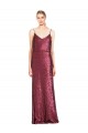Sleeveless Burgundy A-Line Halter Neck Formal Evening Gown / Prom Dress / Bridesmaid Dress Mississauga