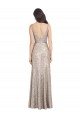 Sleeveless Silver V-Back Sheath V-Neck Formal Evening Gown / Prom Dress / Bridesmaid Dress Mississauga