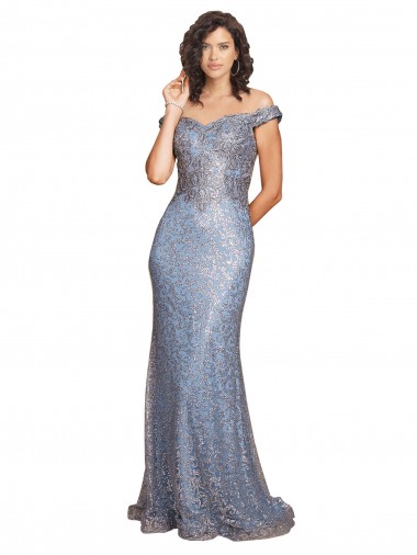 Sleeveless Mermaid Off the Shoulder Formal Evening Gown / Prom Dress / Bridesmaid Dress Mississauga