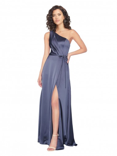 Sleeveless Dusk A-Line One Shoulder Formal Evening Gown / Prom Dress / Bridesmaid Dress Mississauga