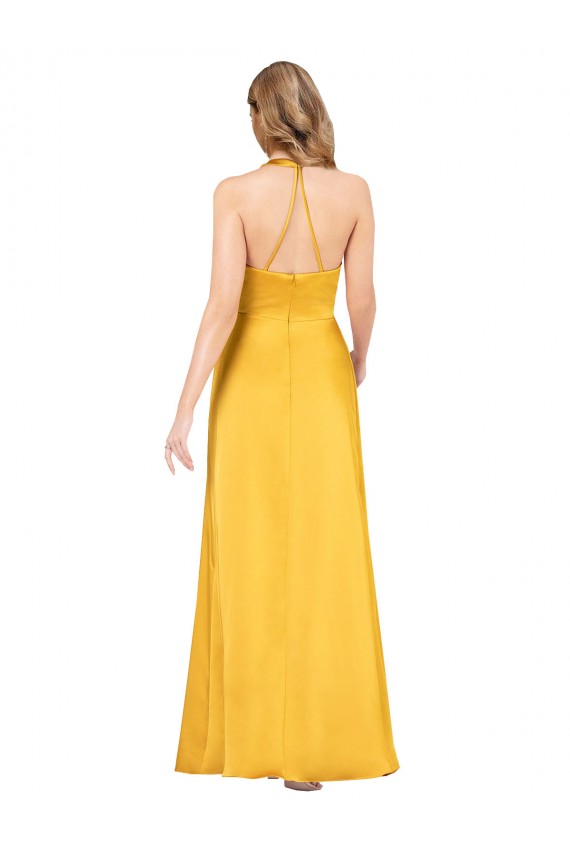 Sleeveless Open Back A-Line V-Neck Formal Dress / Bridesmaid Dress Mississauga