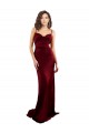 Sleeveless Burgundy Criss Cross Open Back Sheath Silk like Satin Cowl Neck Formal Evening Gown / Prom Dress / Bridesmaid Dress Mississauga
