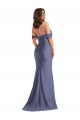 Sleeveless French Blue Low Back Mermaid Off the Shoulder Black Tie Plus Size Evening Gown / Prom Dress / Bridesmaid Dress Mississauga