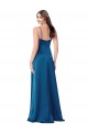 Sleeveless Peacock Blue Low Back A-Line Spaghetti Straps Formal Evening Gown / Prom Dress / Bridesmaid Dress Mississauga