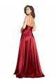 Sleeveless Burgundy Low Back A-Line Spaghetti Straps Black Tie Evening Dress / Prom Dress / Bridesmaid Dress Mississauga