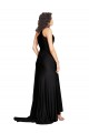 Sleeveless Black A-Line One Shoulder Black Tie Evening Gown / Prom Dress / Bridesmaid Dress Mississauga