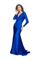 Long Sleeves Royal Blue V-Back Mermaid V-Neck Formal Evening Gown / Prom Dress / Bridesmaid Dress Mississauga