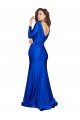 Long Sleeves Royal Blue V-Back Mermaid V-Neck Formal Evening Gown / Prom Dress / Bridesmaid Dress Mississauga