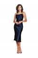 Sleeveless Dark Navy Sheath Spaghetti Straps Formal Evening Gown / Prom Dress / Bridesmaid Dress Mississauga