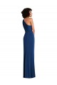 Sleeveless Royal Blue Sheath One Shoulder Semi Formal Evening Dress / Prom Dress / Bridesmaid Dress Mississauga