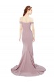 Sleeveless Dusty Pink Mermaid Off the Shoulder Bridesmaid Dress / Evening Dress Mississauga