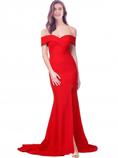 Sleeveless Red Mermaid Sweetheart Bridesmaid Dress / Evening Dress Mississauga