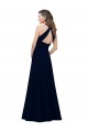 Sleeveless Dusty Pink Keyhole Back A-Line Jewel Neck Prom Dress / Bridesmaid Dress Mississauga