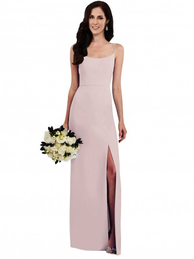 Sleeveless V-Back Trumpet Spaghetti Straps Formal Evening Gown / Prom Dress / Bridesmaid Dress Mississauga