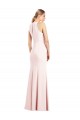 Sleeveless Pink Keyhole Back Trumpet V-Neck Semi Formal Evening Dress / Prom Dress / Bridesmaid Dress Mississauga