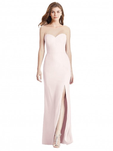 Sleeveless Pink Low Back Trumpet Sweetheart Semi Formal Evening Dress / Prom Dress / Bridesmaid Dress Mississauga