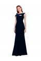 Sleeveless Dark Navy Mermaid Off the Shoulder Formal Evening Gown / Prom Dress / Bridesmaid Dress Mississauga
