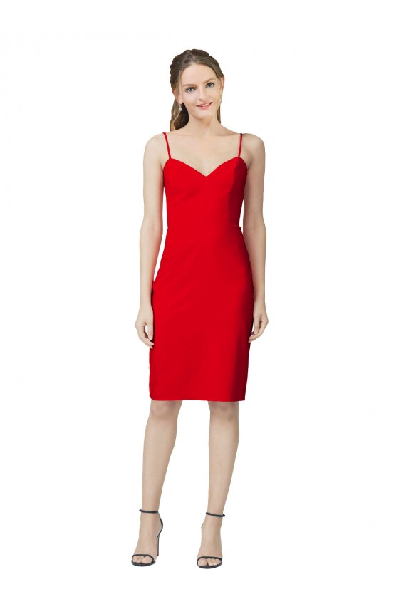Sleeveless Red Sheath Sweetheart Formal Evening Gown / Prom Dress / Bridesmaid Dress Mississauga