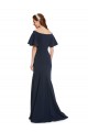 Short Sleeves Dark Navy Mermaid Off the Shoulder Bridesmaid Dress / Formal Dress Mississauga